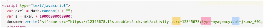 Converting Doubleclick tags to Global Site Tag (gtag)
